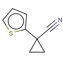 1-(thiophen-2-yl)cyclopropanecarbonitrile