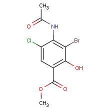 4-甲基-乙酰氨基-3-溴-5-氯-2-羟基-苯甲酸酯