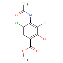 methyl 4-acetamido-3-bromo-5-chloro-2-hydroxybenzoate