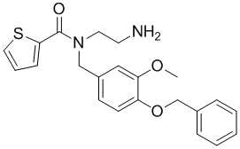 2-Thiophenecarboxamide,N-(2-aminoethyl)-N-[[3-methoxy-4-(phenylmethoxy)phenyl]methyl]-
