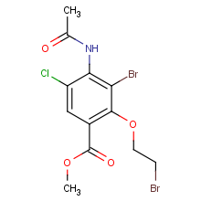 methyl 4-acetamido-3-bromo-2-(2-bromoethoxy)-5-chlorobenzoate